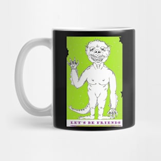 Let's Be Friends Monster Mug